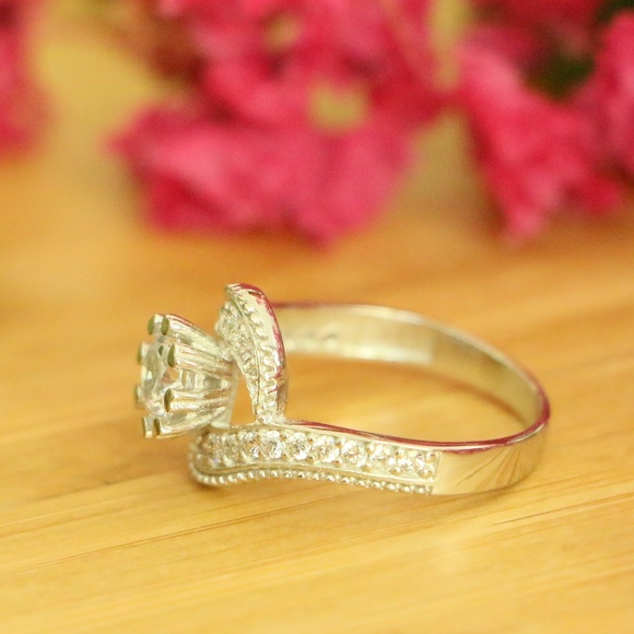 Sterling Silver Cubic Zirconia Wedding Jewelry# - Picture 4 of 8